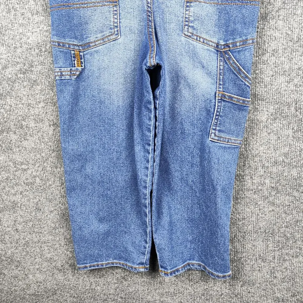 OshKosh B'gosh Overalls Toddler 5T Blue Denim Bib Adjustable Straps Jeans